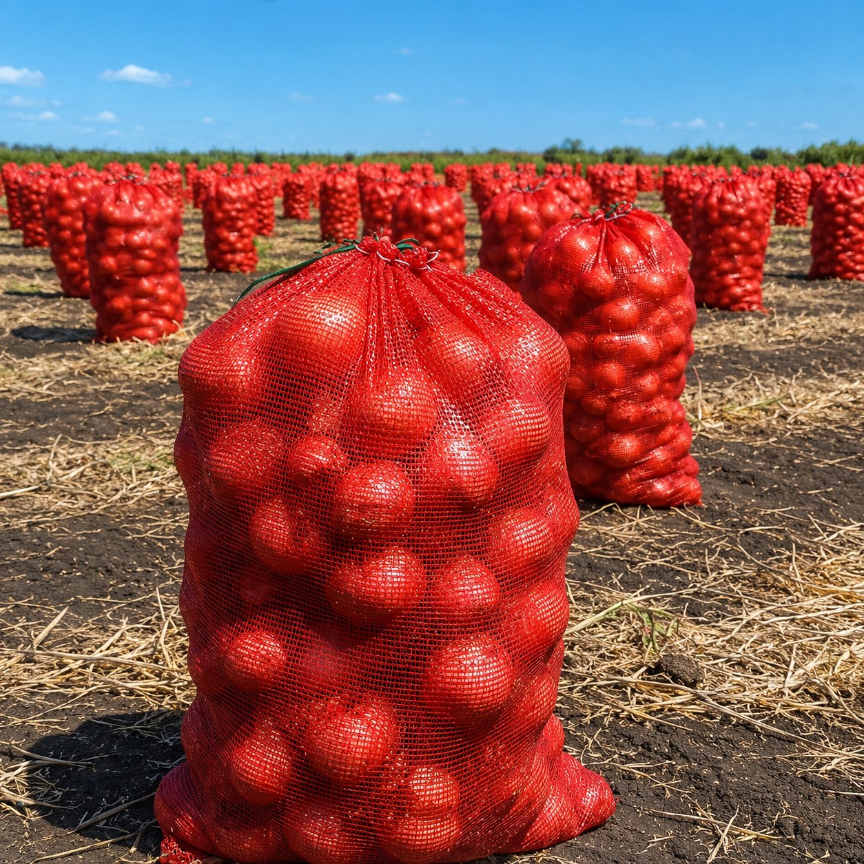 Polypropylene mesh bags for produce